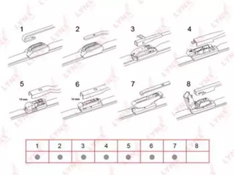 Щетка стеклоочистителя LYNX бескаркасная 530 мм