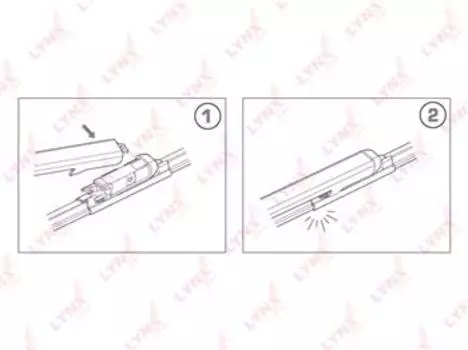 Щетки стеклоочистителя LYNX бескаркасная, комплект 600/380 мм