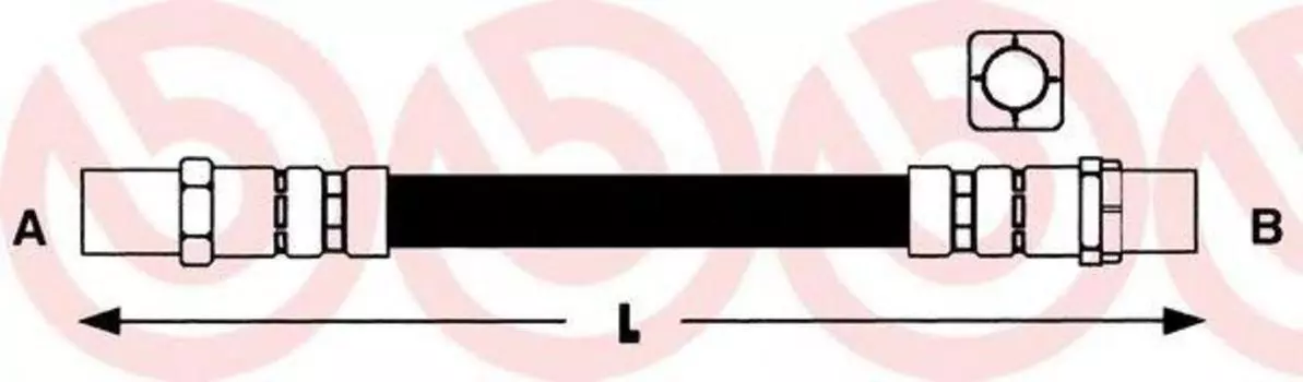 ШЛАНГ ТОРМОЗНОЙ, BMW 3 (E36) 09/90-12/98 / BMW 3 CONVERTIBLE (E36) 03/93-04/99 / BMW 3 CONVERTIBLE (