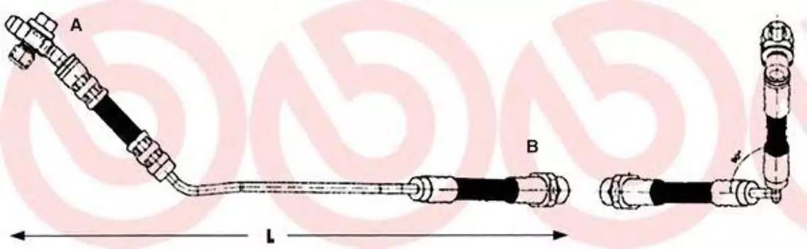 ШЛАНГ ТОРМОЗНОЙ ЗАД L BMW X5 E53, BMW X5 (E53) 05/00-02/07 / MAZDA TRIBUTE (EP) 03/00-05/08