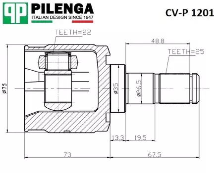 ШРУС ВНУТРЕННИЙ HYUNDAI ACCENT II (LC), III