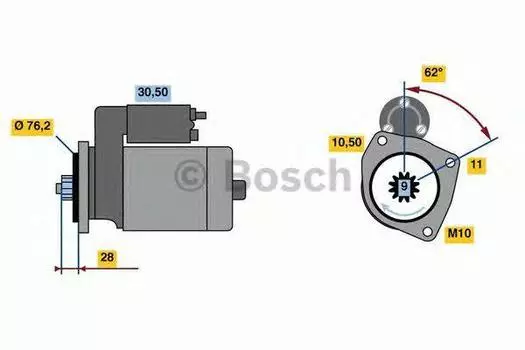 СТАРТЕР 12V, 2.2KW