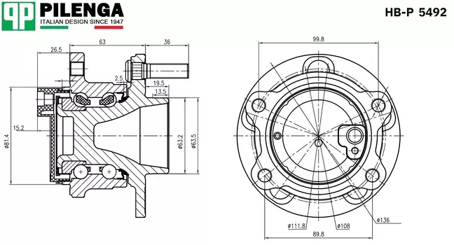СТУПИЦА ЗАДНЯЯ БЕЗ СИСТЕМЫ АВТОМАТИЧЕСКОЙ ПАРКОВКИ