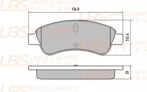 ТОРМОЗНЫЕ КОЛОДКИ CITROEN C-ELYSEE 12-/PEUGEOT 301 12-/2008 13-/PARTNER 04-/08- ПЕРЕДНИЕ