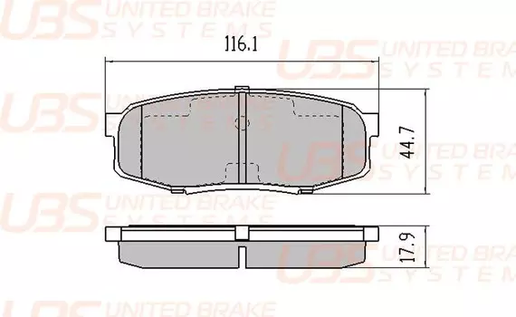 ТОРМОЗНЫЕ КОЛОДКИ TOYOTA LAND CRUISER J200 07-/12-/LEXUS LX570 07- ЗАДНИЕ