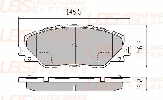 ТОРМОЗНЫЕ КОЛОДКИ TOYOTA RAV 4 III/IV 06-/08-/12- ПЕРЕДНИЕ