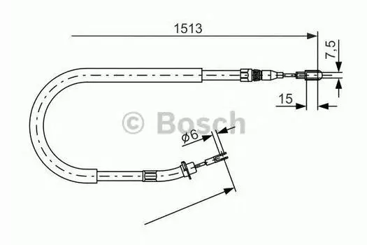 ТРОС СТОЯНОЧНОГО ТОРМОЗА