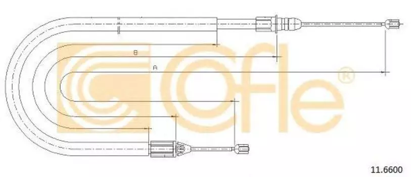 ТРОС СТОЯНОЧНОГО ТОРМОЗА L