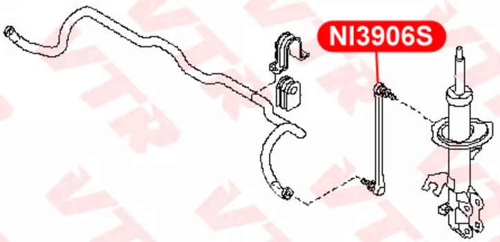 ТЯГА СТАБИЛИЗАТОРА ПЕРЕДНЕЙ ПОДВЕСКИ