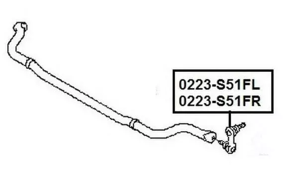 ТЯГА СТАБИЛИЗАТОРА ПЕРЕДНЯЯ ЛЕВАЯ