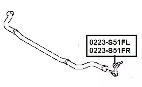 ТЯГА СТАБИЛИЗАТОРА ПЕРЕДНЯЯ ПРАВАЯ