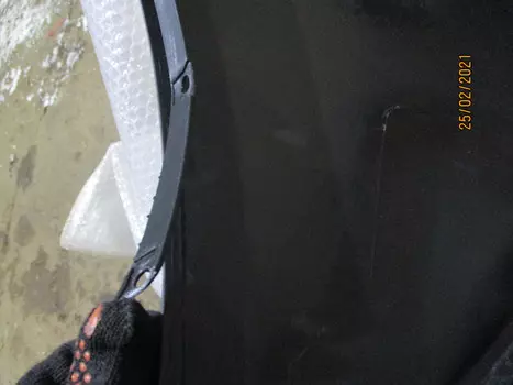 УЦЕНКА, БАМПЕР ЗАДНИЙ KIA RIO III (15-17) ХЭТЧБЕК, ОТОШЛО КРЕПЛЕНИЕ