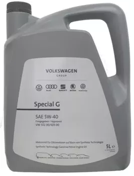 Моторное масло VAG Special G 5W-40, 5л