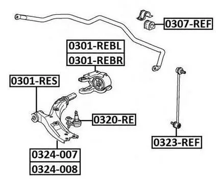 ВТУЛКА ПЕРЕДНЕГО СТАБИЛИЗАТОРА D20