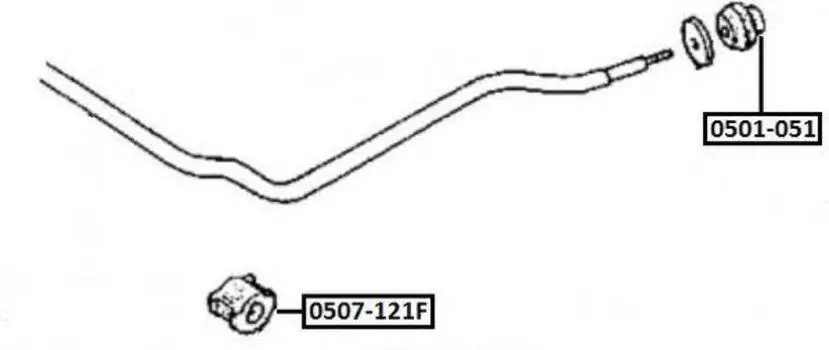 ВТУЛКА ПЕРЕДНЕГО СТАБИЛИЗАТОРА D24
