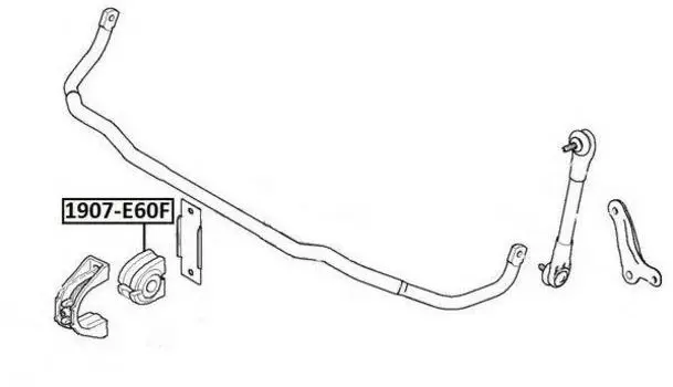 ВТУЛКА ПЕРЕДНЕГО СТАБИЛИЗАТОРА D24,6