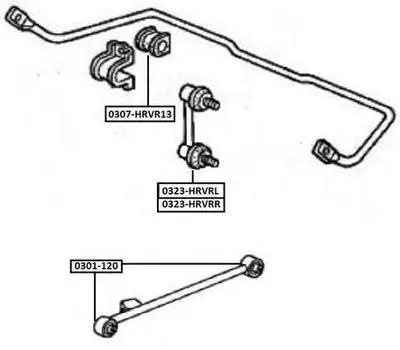 ВТУЛКА ЗАДНЕГО СТАБИЛИЗАТОРА D13
