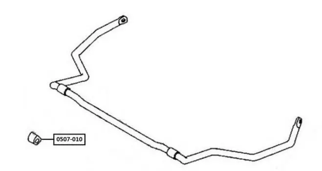 ВТУЛКА ЗАДНЕГО СТАБИЛИЗАТОРА D16