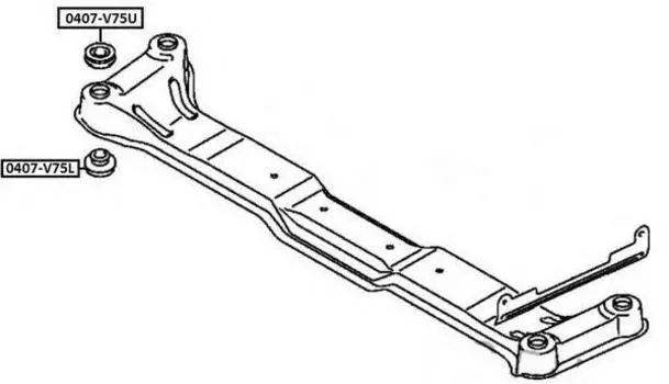 ВТУЛКА ЗАДНЕЙ ПОДУШКИ