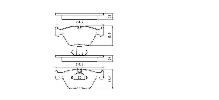 WINKOD КОЛОДКИ ДИСКОВЫЕ | ПЕРЕДНИЕ BMW 5-SERIES E39 (95-03) M5 E34 (88-95)
