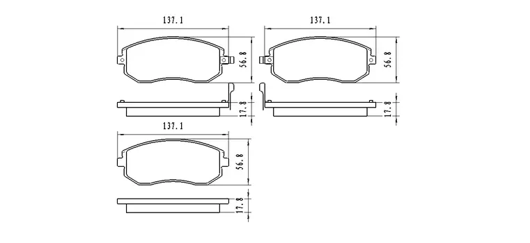 WINKOD КОЛОДКИ ДИСКОВЫЕ | ПЕРЕДНИЕ SUBARU FORESTER SG (02-07) FORESTER SH (08-) IMPREZA GD, GG (00-07)