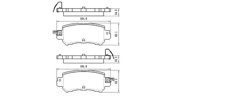 WINKOD КОЛОДКИ ДИСКОВЫЕ | ЗАДНИЕ MAZDA CX3 (15-) CX5 (11-)