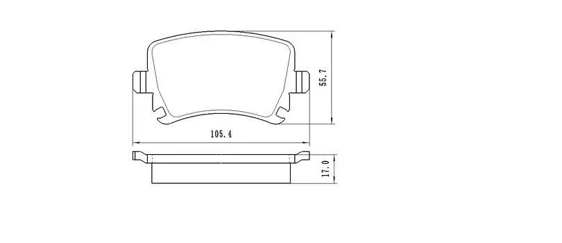 WINKOD КОМПЛЕКТ ТОРМОЗНЫХ КОЛОДОК AUDI A4 8EC (04-07)