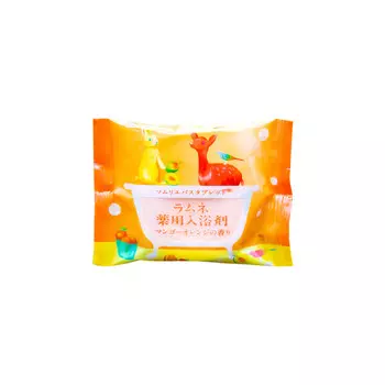 Charley Sommelier Соль-таблетка для ванн расслабляющая с ароматом манго и апельсина, 40 г