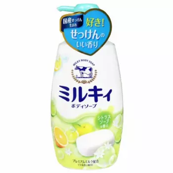 Cow Bouncia Milky Body Soap Мыло молочное для тела с аминокислотами шёлка и ароматом свежести, 550 мл