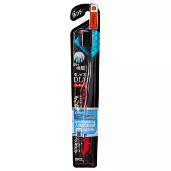 Dentalpro "Black Diamond" Зубная щетка многоуровневая с ультратонкой щетиной алмазной формы ср.жест, 1 шт