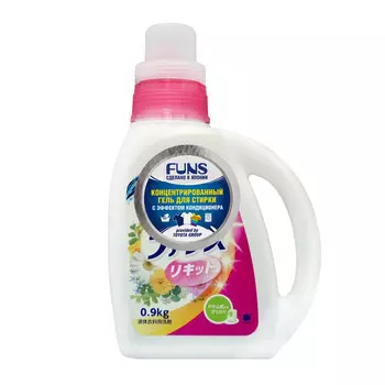 Funs Средство для стирки 2 в 1 жидкое концентрированное, 900 гр