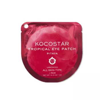 Kocostar Гидрогелевые патчи для глаз тропические фрукты - питахайя, 2 патча/1 пара, 3г