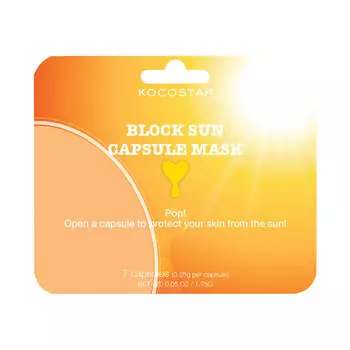Kocostar Инкапсулированный солнцезащитный крем SPF50 + PA+ + + / Sunscreen Capsule Mask Single