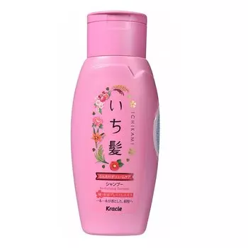 Kracie "Ichikami" Шампунь для придания объема поврежденным волосам с ароматом граната, 150 мл