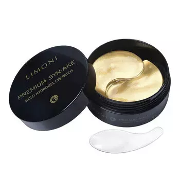 LIMONI Антивозрастные гелевые патчи для век со змеиным ядом, 60 шт