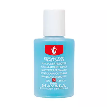 Mavala Жидкость для снятия лака Голубая/ NAIL POLISH REMOVER Blue 50ml (пласт. бут.)