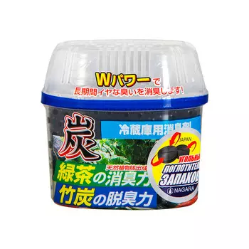 Nagara Древесный уголь для устранения запаха в холодильнике, 180 гр