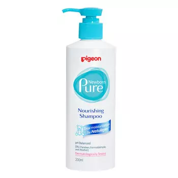 Pigeon Питательный шампунь Newborn Pure Nourishing Shampoo, 0+ мес, 200 мл