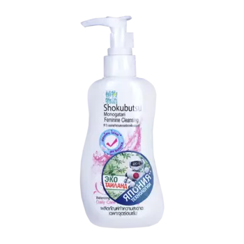 Shokubutsu Гель-пена для интимной гигиены с алоэ вера и периллой, 150 мл