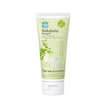 Shokubutsu Пенка-детокс для умывания с бамбуком, 100 г