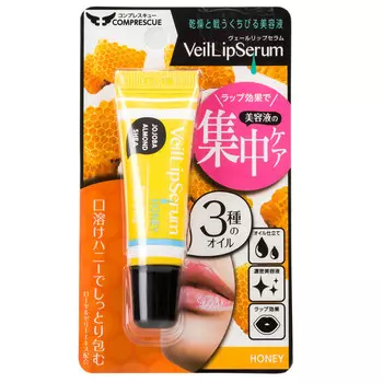 SunSmile Veil Lip Бальзам для губ увлажняющий с натуральными маслами и ароматом меда, 10 мл