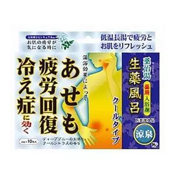 Yakujito Соль для принятия ванны освежающая и тонизирующая «Прохладный источник», 25 г*10 шт