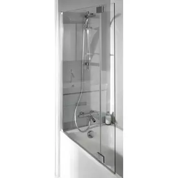 Шторка на ванну Jacob Delafon Bain Douche Neo 112x140 E4930-GA профиль Хром стекло прозрачное