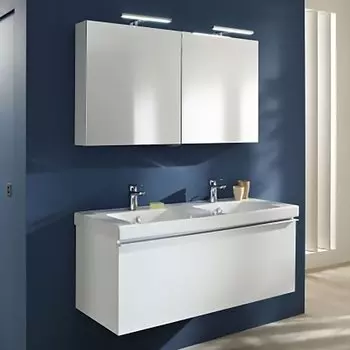 Тумба под две раковины Jacob Delafon Odeon Up 120 подвесная 1 ящик Темный дуб