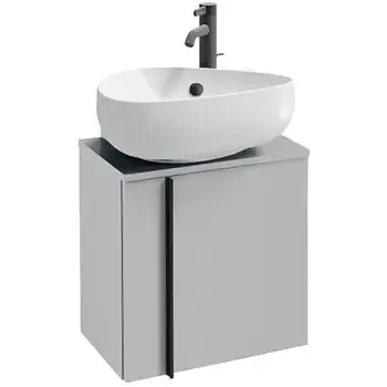 Тумба под раковину Jacob Delafon Nouvelle Vague 45 L EB3045G-N18 подвесная Белая глянцевая