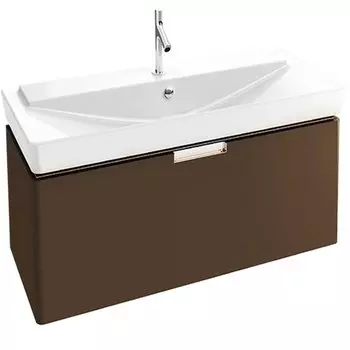 Тумба под раковину Jacob Delafon Reve 100 подвесная 1 ящик Белая глянцевая