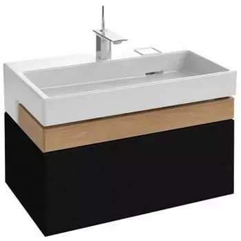 Тумба под раковину Jacob Delafon Terrace 100 подвесная 1 ящик Черная