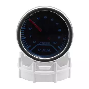 0-1000RPM Tachometer Pointer Smoked Face 2 52mm Tacho Gauge Auto Car Gauge RPM Tacho Meter for 1-8 Cylinder Gasoline Car 12V