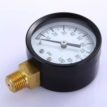 0-100 PSI воздушный манометр 50 мм циферблат гидравлический тестер манометр манометр для воздуха воды нефти газа UNITED KINGDOM