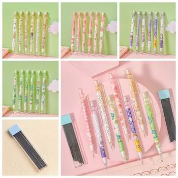 0.5mm Mechanical Pencil Animals Press Pen Movable Pencil Automatic Pencils Stationery refill-1 box